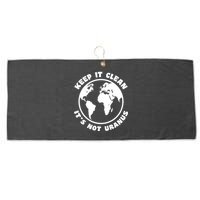 Keep It Clean It's Not Uranus Large Microfiber Waffle Golf Towel