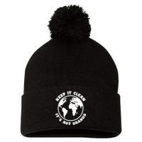Keep It Clean It's Not Uranus Pom Pom 12in Knit Beanie