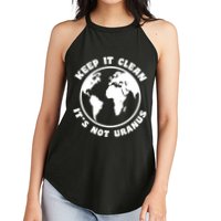 Keep It Clean It's Not Uranus Women's Perfect Tri Rocker Tank