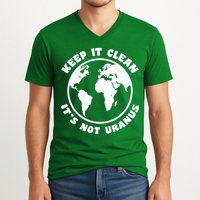Keep It Clean It's Not Uranus V-Neck T-Shirt