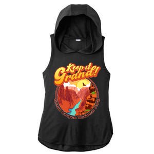 Keep It Grand! Great Canyon National Park Ladies PosiCharge Tri-Blend Wicking Draft Hoodie Tank