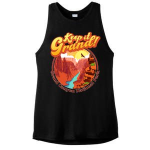 Keep It Grand! Great Canyon National Park Ladies PosiCharge Tri-Blend Wicking Tank