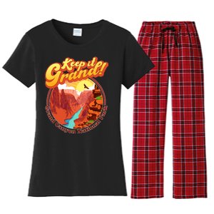 Keep It Grand! Great Canyon National Park Women's Flannel Pajama Set