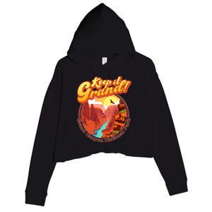 Keep It Grand! Great Canyon National Park Crop Fleece Hoodie