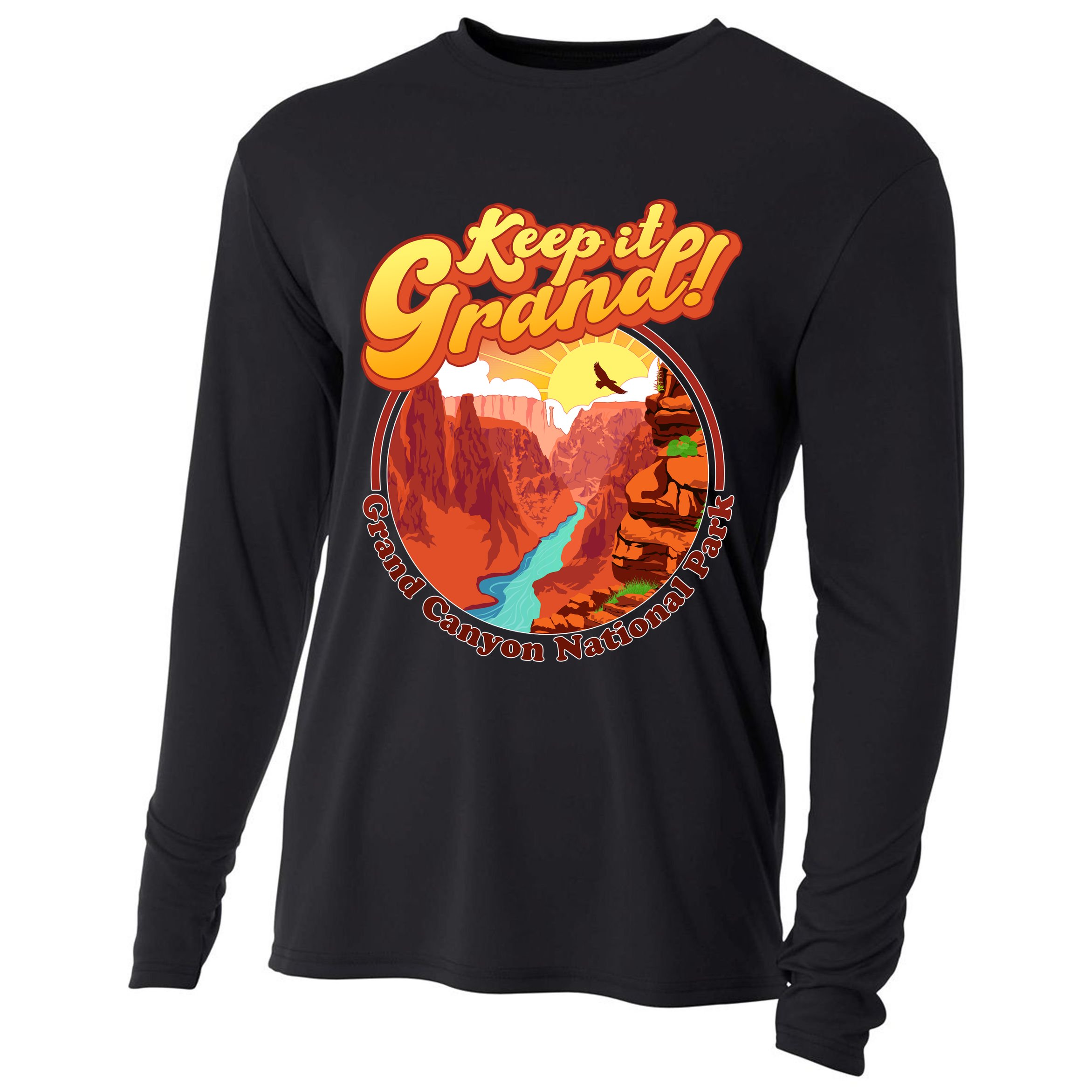 Keep It Grand! Great Canyon National Park Cooling Performance Long Sleeve Crew