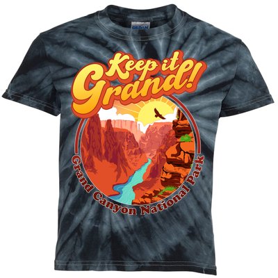 Keep It Grand! Great Canyon National Park Kids Tie-Dye T-Shirt