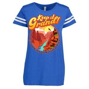 Keep It Grand! Great Canyon National Park Enza Ladies Jersey Football T-Shirt