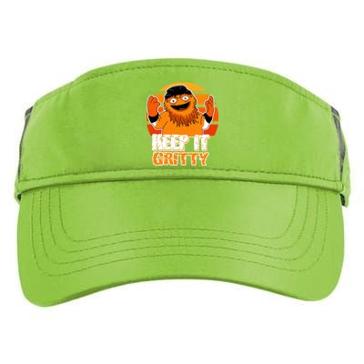 Keep It Gritty Retro Hockey Mascot Adult Drive Performance Visor