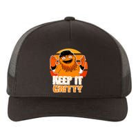 Keep It Gritty Retro Hockey Mascot Yupoong Adult 5-Panel Trucker Hat