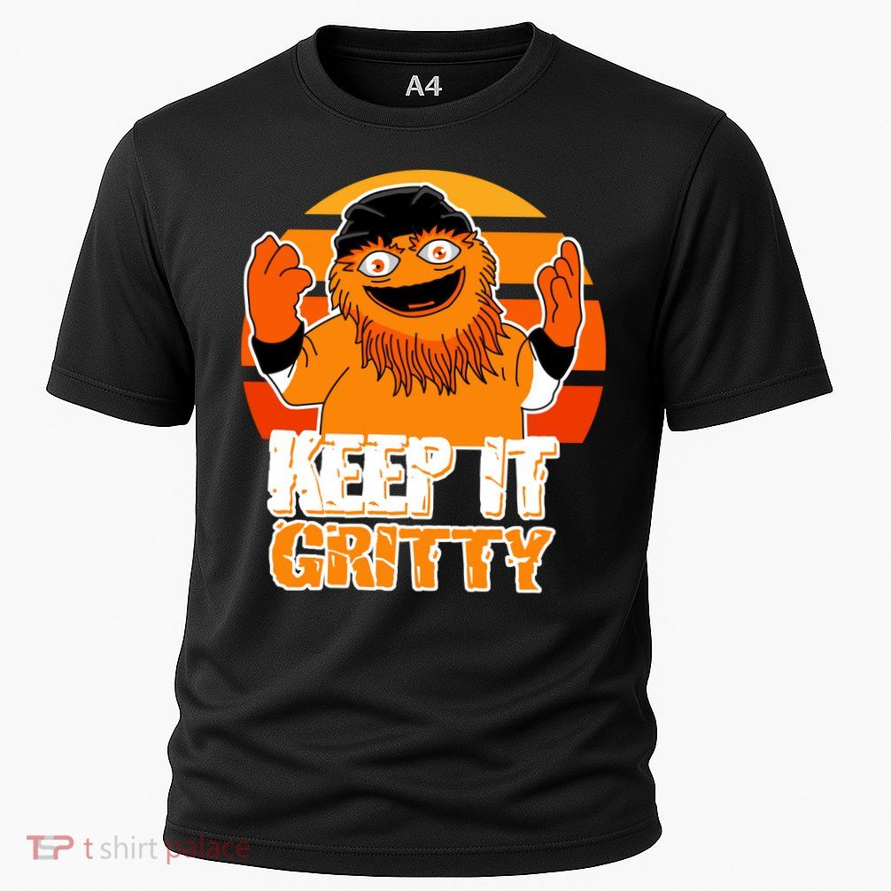 Keep It Gritty Retro Hockey Mascot Performance Shirt