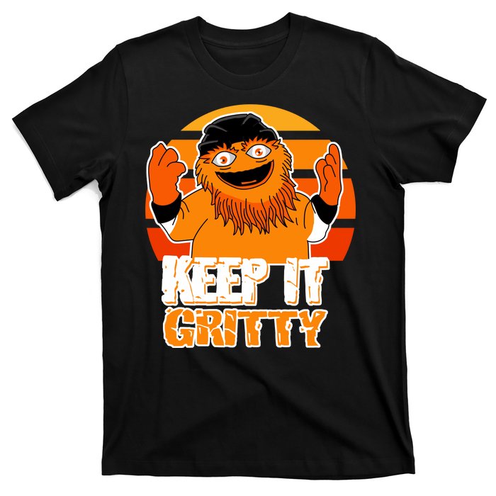 Keep It Gritty Retro Hockey Mascot T-Shirt