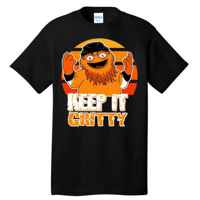 Keep It Gritty Retro Hockey Mascot Tall T-Shirt