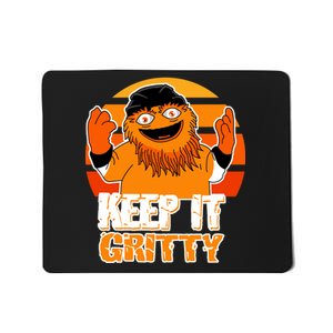 Keep It Gritty Retro Hockey Mascot Mousepad