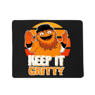 Keep It Gritty Retro Hockey Mascot Mousepad