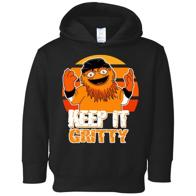 Keep It Gritty Retro Hockey Mascot Toddler Hoodie