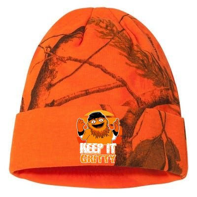 Keep It Gritty Retro Hockey Mascot Kati Licensed 12" Camo Beanie