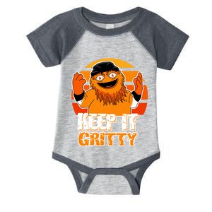 Keep It Gritty Retro Hockey Mascot Infant Baby Jersey Bodysuit