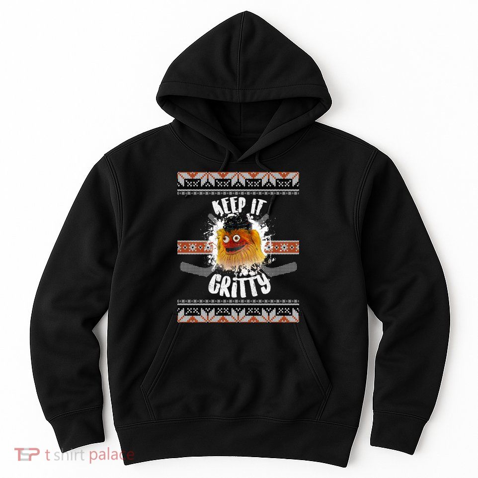 Keep It Gritty Ugly Christmas Sweater Hoodie