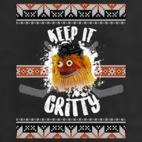 Keep It Gritty Ugly Christmas Sweater Adult Drive Performance Visor