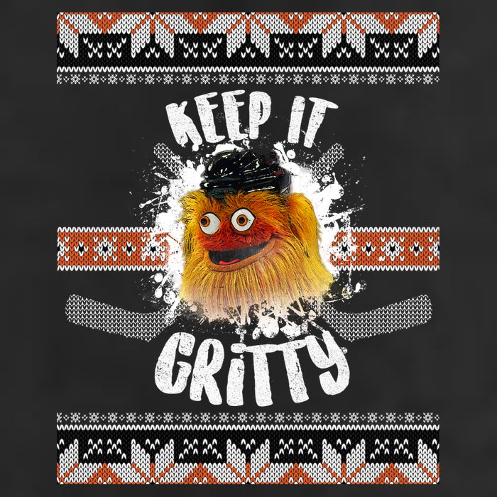 Keep It Gritty Ugly Christmas Sweater Adult Drive Performance Visor