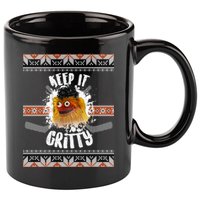 Keep It Gritty Ugly Christmas Sweater 11oz C Handle Ceramic Mug
