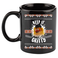Keep It Gritty Ugly Christmas Sweater 11oz C Handle Ceramic Mug