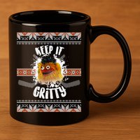 Keep It Gritty Ugly Christmas Sweater 11oz C Handle Ceramic Mug