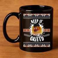 Keep It Gritty Ugly Christmas Sweater 11oz C Handle Ceramic Mug