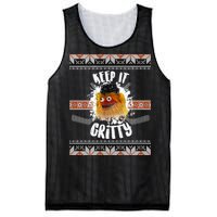 Keep It Gritty Ugly Christmas Sweater Mesh Reversible Basketball Jersey Tank