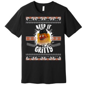 Keep It Gritty Ugly Christmas Sweater Premium T-Shirt