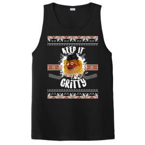 Keep It Gritty Ugly Christmas Sweater PosiCharge Competitor Tank