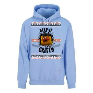 Keep It Gritty Ugly Christmas Sweater Unisex Surf Hoodie