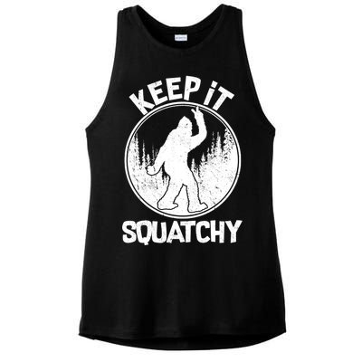 Keep It Squatchy  Ladies PosiCharge Tri-Blend Wicking Tank