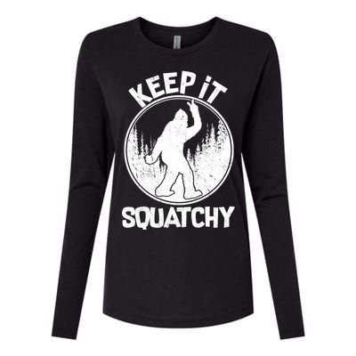 Keep It Squatchy  Womens Cotton Relaxed Long Sleeve T-Shirt