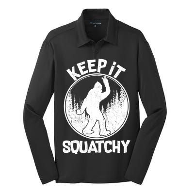 Keep It Squatchy  Silk Touch Performance Long Sleeve Polo