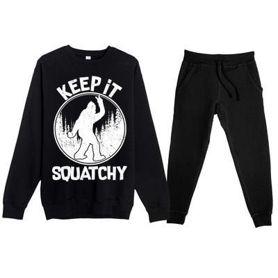 Keep It Squatchy  Premium Crewneck Sweatsuit Set