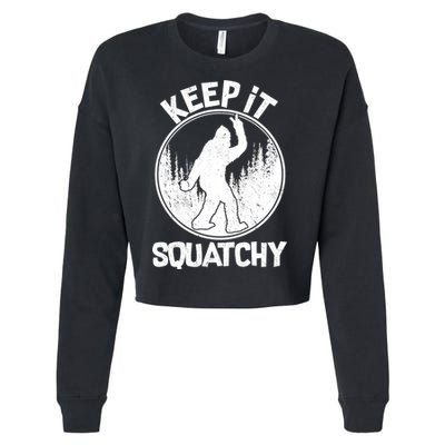 Keep It Squatchy  Cropped Pullover Crew