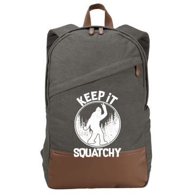 Keep It Squatchy  Cotton Canvas Backpack