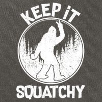 Keep It Squatchy  Cotton Canvas Backpack