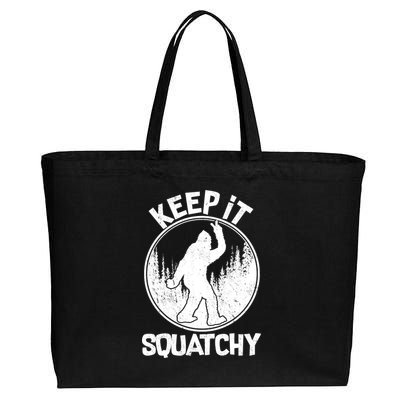 Keep It Squatchy  Cotton Canvas Jumbo Tote