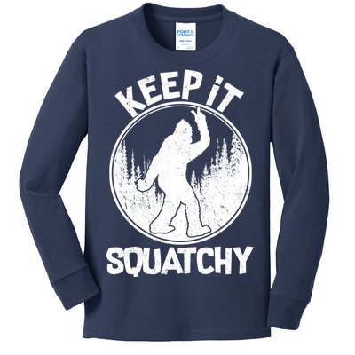 Keep It Squatchy  Kids Long Sleeve Shirt