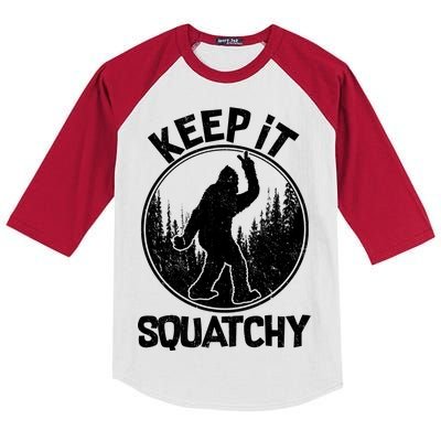 Keep It Squatchy  Kids Colorblock Raglan Jersey