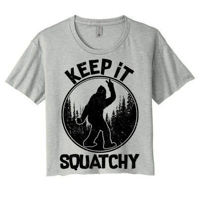 Keep It Squatchy  Women's Crop Top Tee