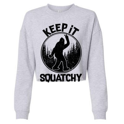 Keep It Squatchy  Cropped Pullover Crew