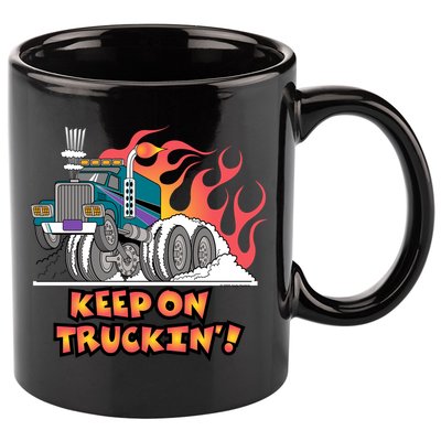 Keep on Truckin' 11oz C Handle Ceramic Mug