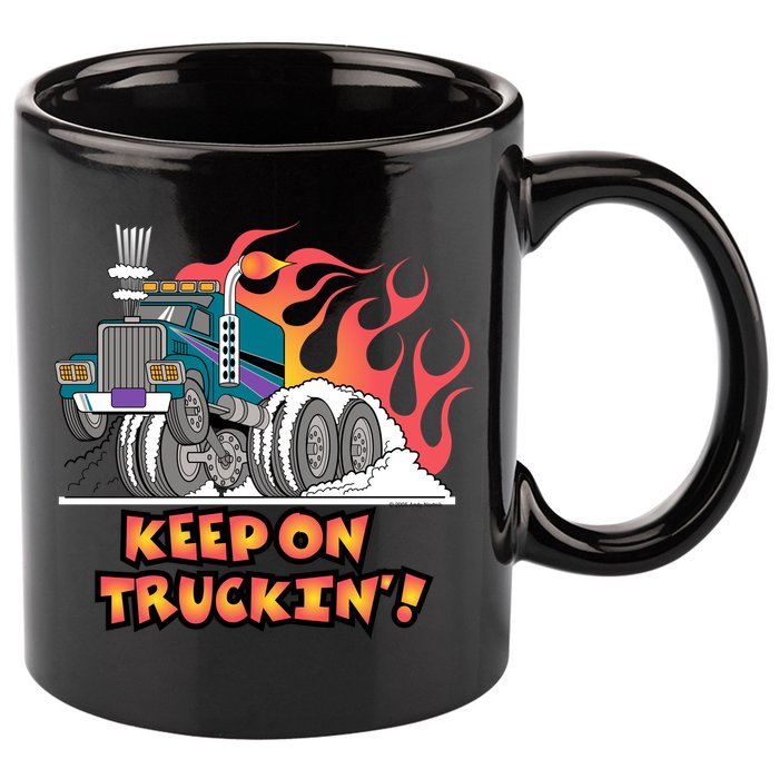 Keep on Truckin' 11oz C Handle Ceramic Mug