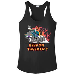 Keep on Truckin' Ladies PosiCharge Competitor Racerback Tank