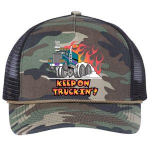 Keep on Truckin' Retro Rope Trucker Hat Cap