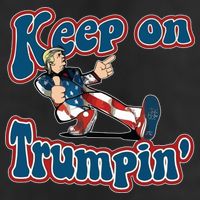 Keep On Trumpin' Pro Trump 7 Panel Mesh Trucker Snapback Hat