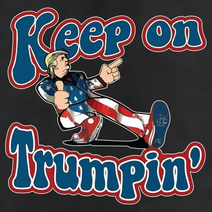 Keep On Trumpin' Pro Trump 7 Panel Mesh Trucker Snapback Hat